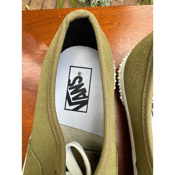 Vans‎ Faux Suede Anaheim Shoes Men\'s Size 7 Women\'s Size 8.5 Olive Green main image 11